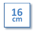 Quadrato 160x160mm (0 cordonature, uso singolo)